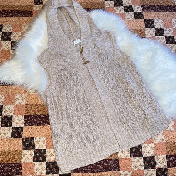 Christopher & Banks Sweaters - Christopher & Banks Hooded Sweater Vest